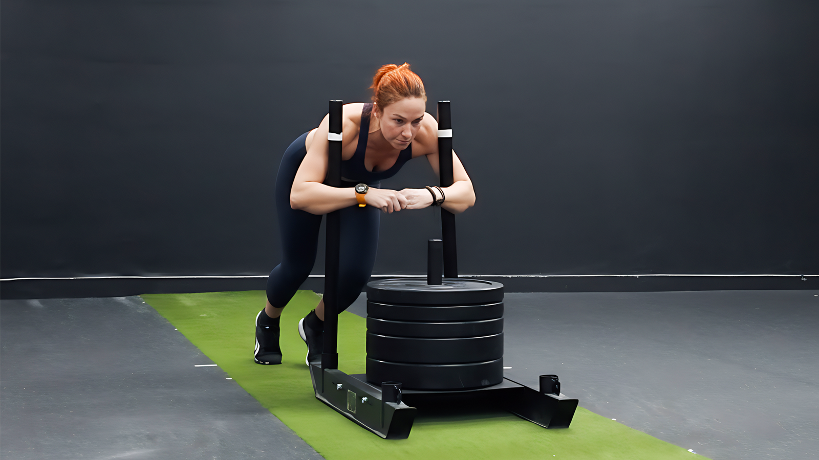 HYROX Engine session at The Boxx — running intervals and functional stations