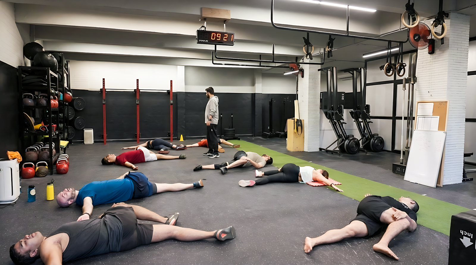 Yoga and breath specialty class at The Boxx